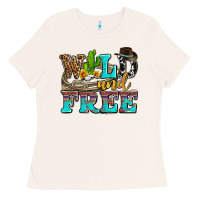 Bone wild and free with cactus Ladies Tee - AdoDesignShop