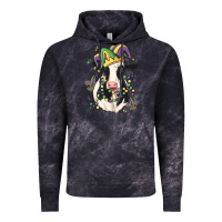 Cloud Black mardi gras cow Vintage Hoodie - MaliasSmallBusiness