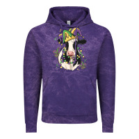 Cloud Purple mardi gras cow Vintage Hoodie - MaliasSmallBusiness