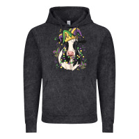 Vintage Black mardi gras cow Vintage Hoodie - MaliasSmallBusiness