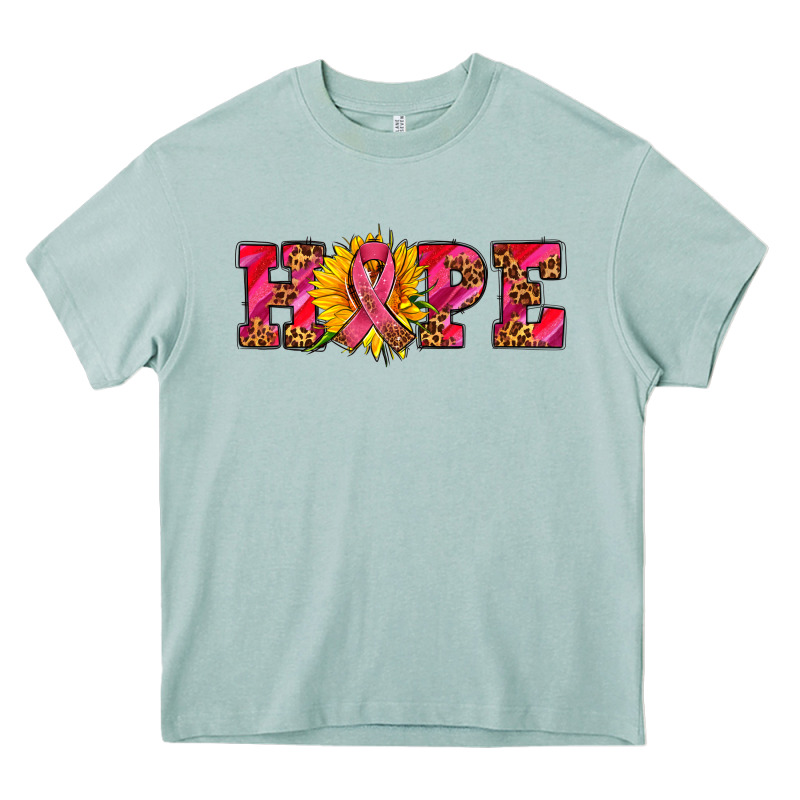 Hope Sunflower And Ribbon Heavy Core Tee by AdoDesignShop | Teevron