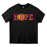 Black hope sunflower and ribbon Heavy Core Tee - AdoDesignShop