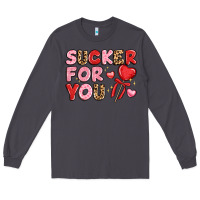Smoke lovethemed typography with heart lollipop Long Sleeve Tee - LillyAllenDesigns