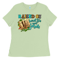 Matcha raised on sweet tea and jesus Ladies Tee - AdoDesignShop