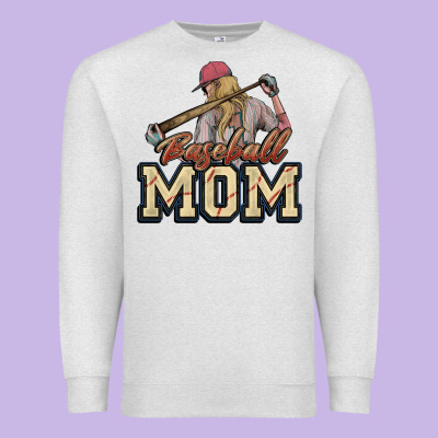 Baseball Mom Premium Sweatshirt Designed By Howdyjamesfarm