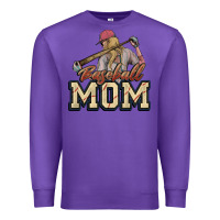 Purple Baseball mom Premium Sweatshirt - HowdyJamesFarm