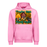Fuchsia Pink pumpkin kisses harvest wishes tumbler Urban Hoodie - BundleAndBundleShop