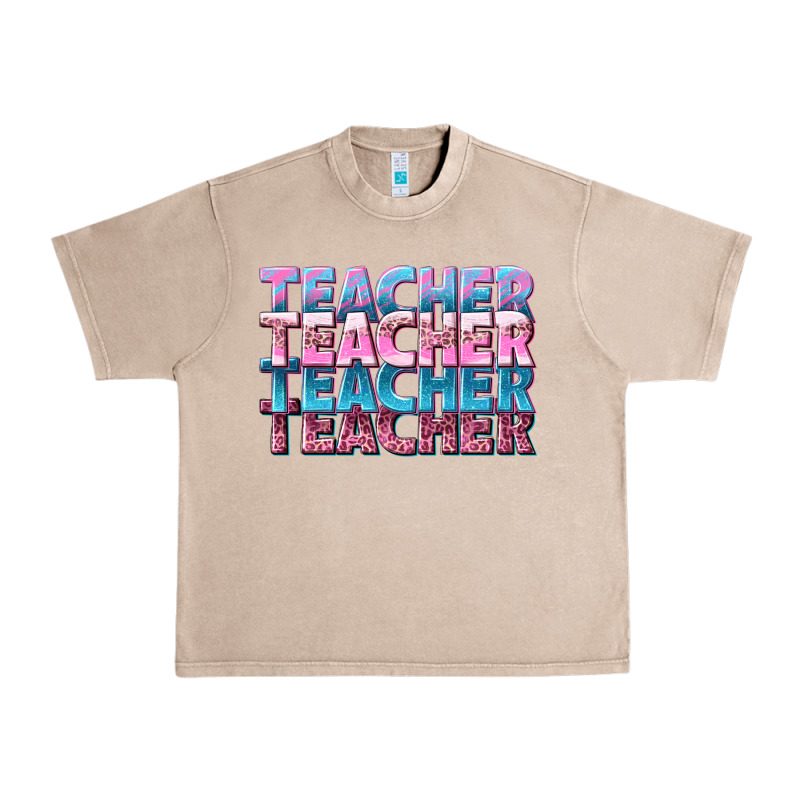 Teacher Stacked Urban Heavy Tee by NancyCooperArtShop | Teevron