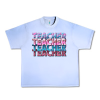 Grape Ice teacher stacked Urban Heavy Tee - NancyCooperArtShop