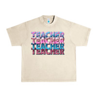 Sandshell teacher stacked Urban Heavy Tee - NancyCooperArtShop