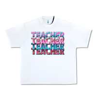 White teacher stacked Urban Heavy Tee - NancyCooperArtShop