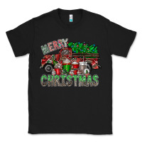 Black merry christmas  truck Classic Tee - CowhideDigitalArt