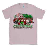 Lilac merry christmas  truck Classic Tee - CowhideDigitalArt