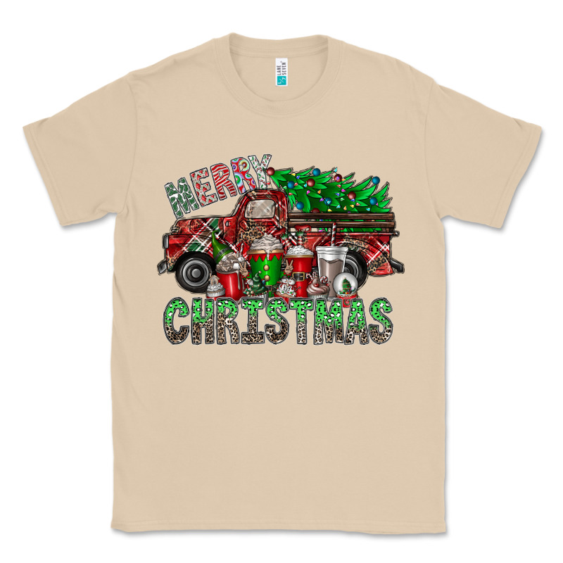 Merry Christmas  Truck Classic Tee by CowhideDigitalArt | Teevron