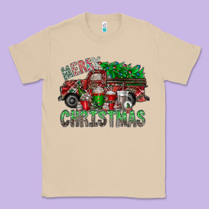Merry Christmas  Truck Classic Tee Designed By Cowhidedigitalart