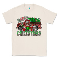 Natural merry christmas  truck Classic Tee - CowhideDigitalArt