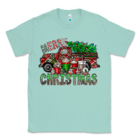 Seafoam merry christmas  truck Classic Tee - CowhideDigitalArt