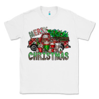 White merry christmas  truck Classic Tee - CowhideDigitalArt