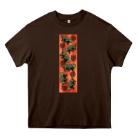 Chocolate Brown dinosaur ankylosaurus pen wrap Heavy Core Tee - Artiststas