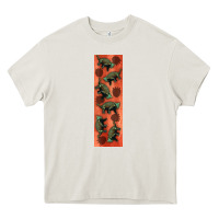Cream dinosaur ankylosaurus pen wrap Heavy Core Tee - Artiststas