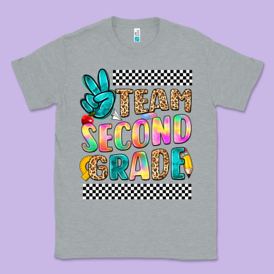 Team Second Grade Classic Tee Designed By Nancycooperartshop