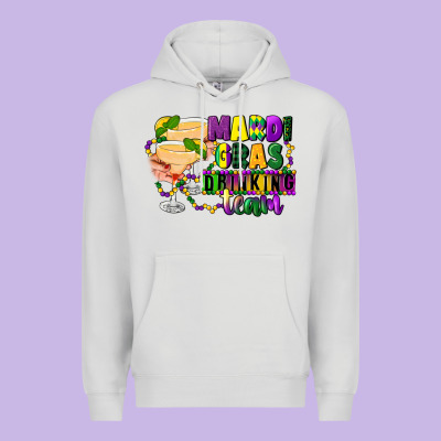 Mardi Gras Drinking Team Margaritas Premium Hoodie Designed By Cowgirlartshop
