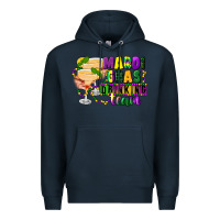 Navy mardi gras drinking team margaritas Premium Hoodie - CowGirlArtShop