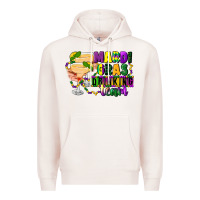 Pale Pink mardi gras drinking team margaritas Premium Hoodie - CowGirlArtShop