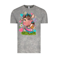 Cloud Rock little cute cow Vintage Tee - NancyCooperArtShop