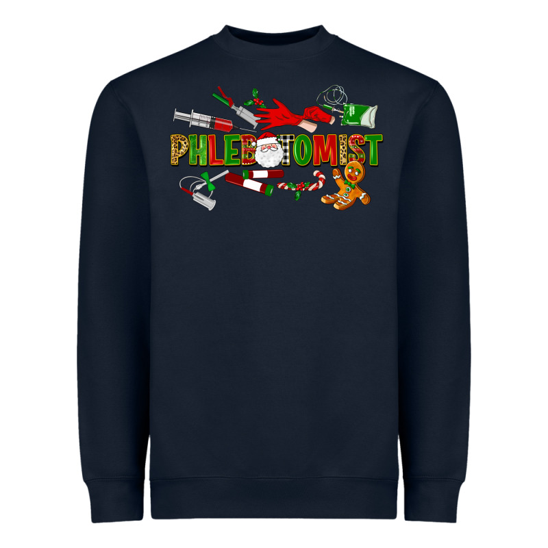 Christmas Phlebotomist Heavyweight Sweatshirt by LillyAllenDesigns | Teevron