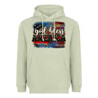 Matcha God bless America  4th of July Heavyweight Hoodie - CowGirlArtShop