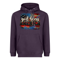Plum God bless America  4th of July Heavyweight Hoodie - CowGirlArtShop