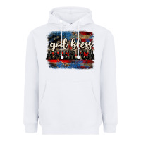White God bless America  4th of July Heavyweight Hoodie - CowGirlArtShop