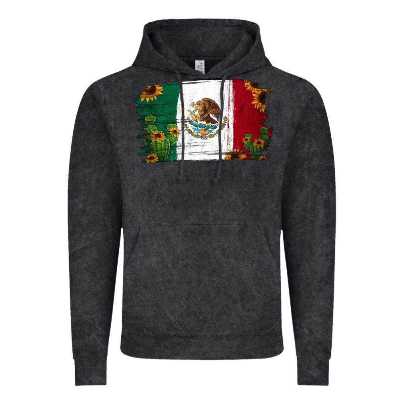 Cactus Sunflower Mexican Flag Vintage Hoodie by Jasminsmagicworld | Teevron
