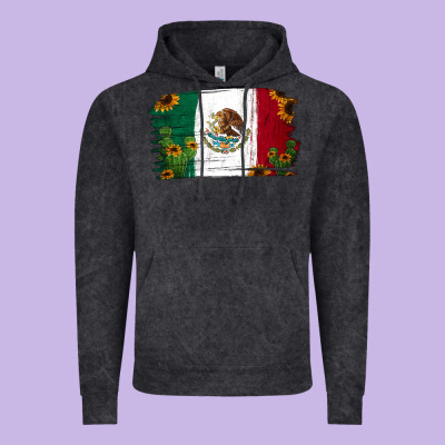 Cactus Sunflower Mexican Flag Vintage Hoodie Designed By Jasminsmagicworld