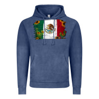 Vintage Denim cactus sunflower mexican flag Vintage Hoodie - Jasminsmagicworld