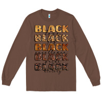 Chestnut typography variations in animal and glitter textur Long Sleeve Tee - LillyAllenDesigns