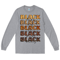 Typography Variations In Animal And Glitter Textur Long Sleeve Tee | Teevron