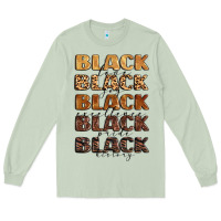 Matcha typography variations in animal and glitter textur Long Sleeve Tee - LillyAllenDesigns