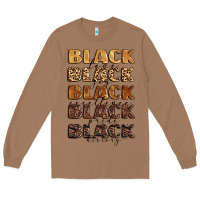 Toasted Coconut typography variations in animal and glitter textur Long Sleeve Tee - LillyAllenDesigns
