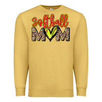 Antique Gold Softball mom Premium Sweatshirt - HowdyJamesFarm