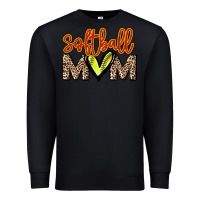Black Softball mom Premium Sweatshirt - HowdyJamesFarm