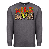 Charcoal Heather Softball mom Premium Sweatshirt - HowdyJamesFarm