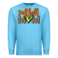 Ocean Blue Softball mom Premium Sweatshirt - HowdyJamesFarm
