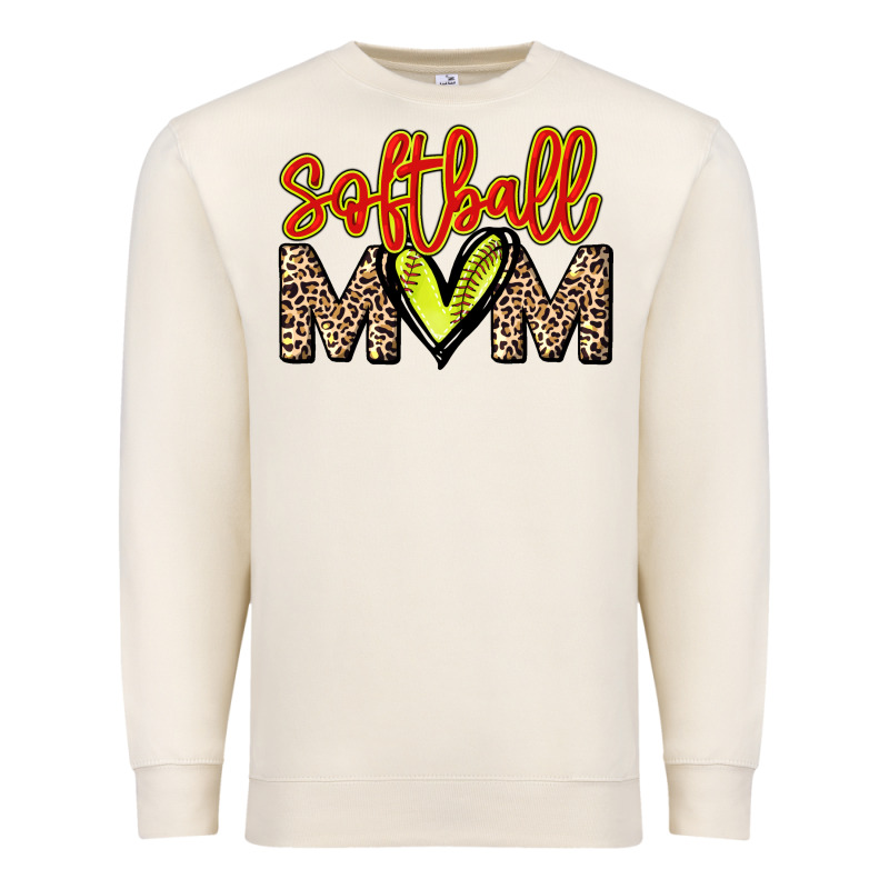 Softball Mom Premium Sweatshirt by HowdyJamesFarm | Teevron