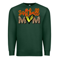 Sports Green Softball mom Premium Sweatshirt - HowdyJamesFarm