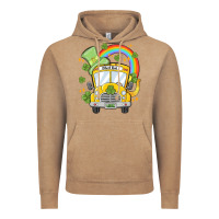 Vintage Coffee st. patrick's day school bus Vintage Hoodie - MaliasSmallBusiness