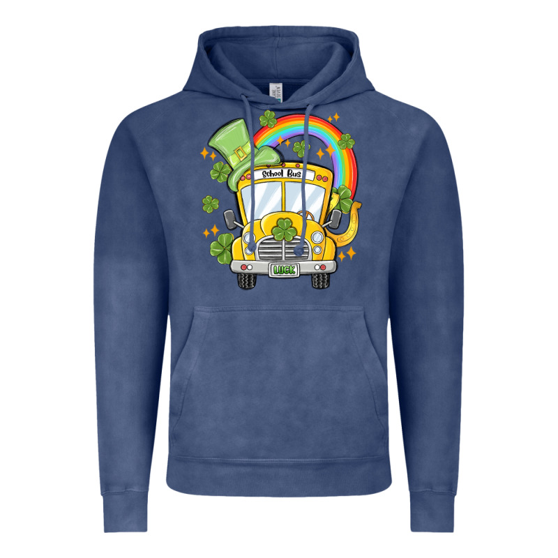 St. Patrick's Day School Bus Vintage Hoodie by MaliasSmallBusiness | Teevron