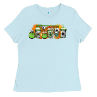 Baby Blue soccer coffee cups Ladies Tee - Jasminsmagicworld