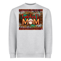 Heather Grey baseball Heavyweight Sweatshirt - LillyAllenDesigns